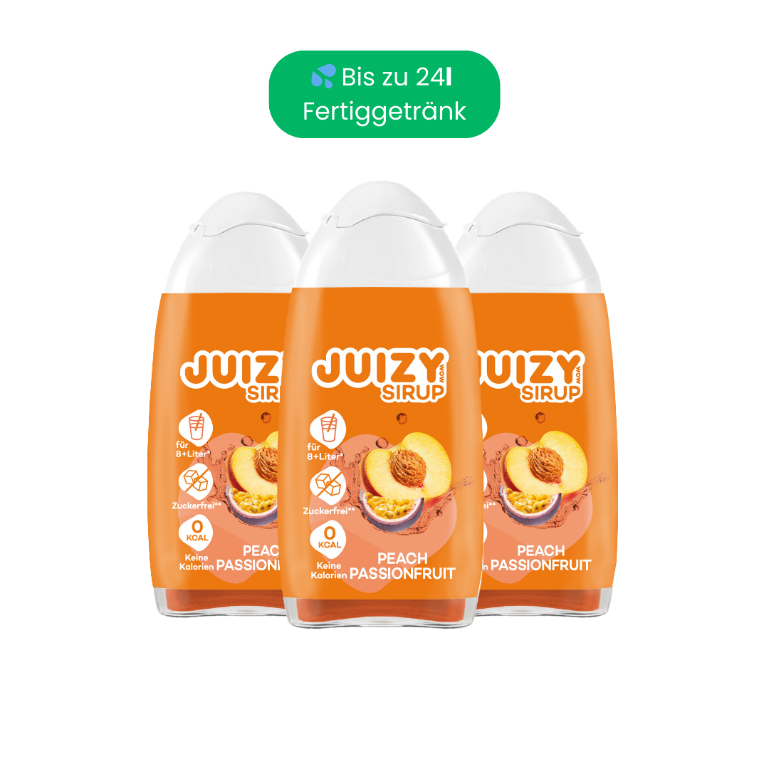 JUIZY WOW Peach Passionfruit 3er Bundle
