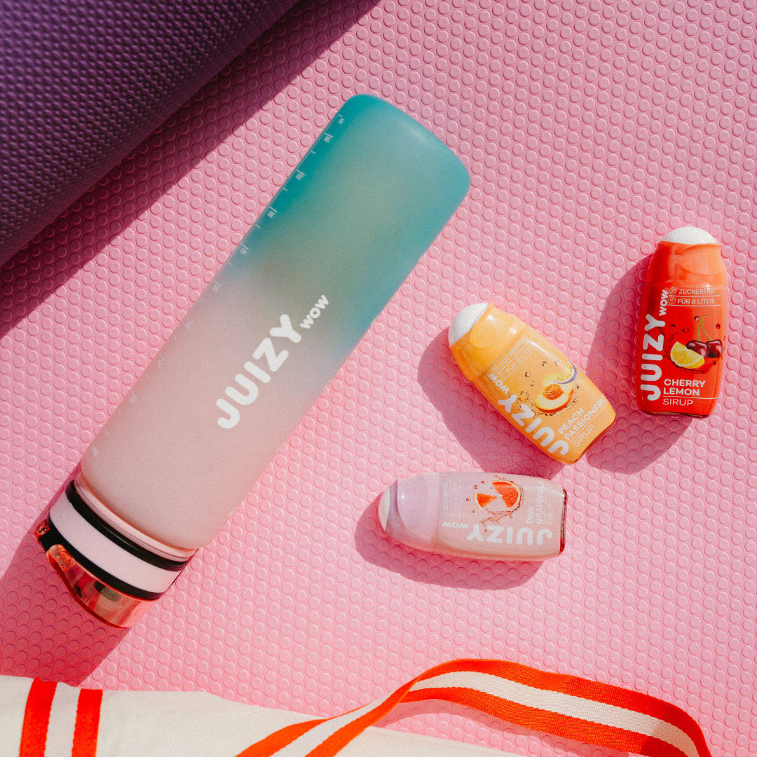 JUIZY WOW Mehrtrink-Flasche Schwarz