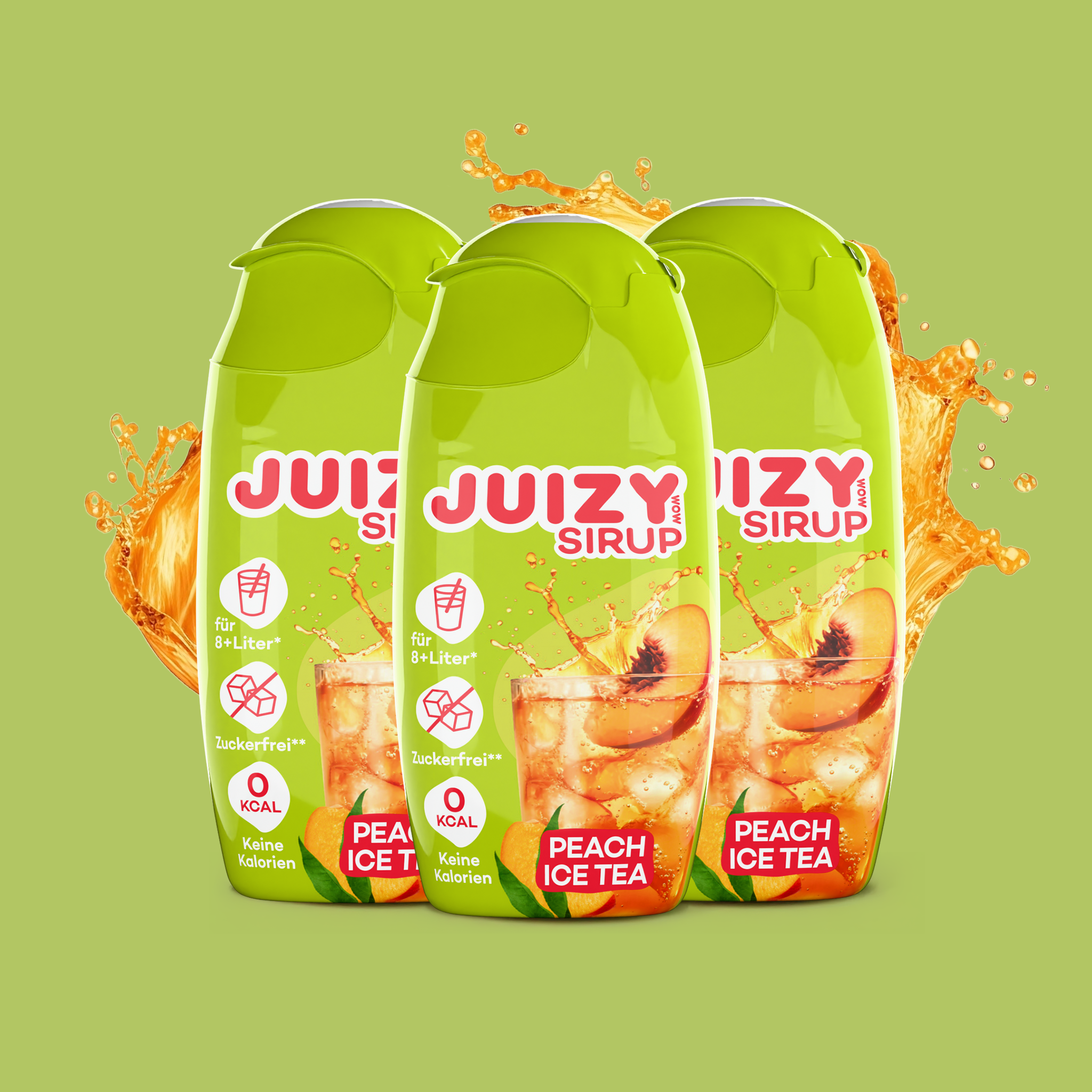 JUIZY WOW Ice Tea Peach 3er Bundle