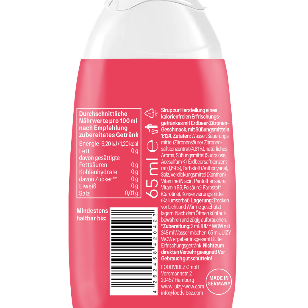 JUIZY WOW Strawberry Sour 3er Bundle
