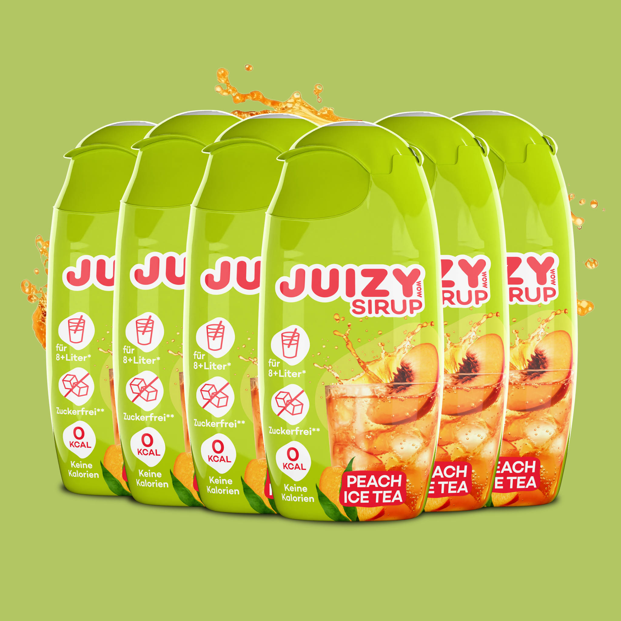 JUIZY WOW Ice Tea Peach 6er Bundle