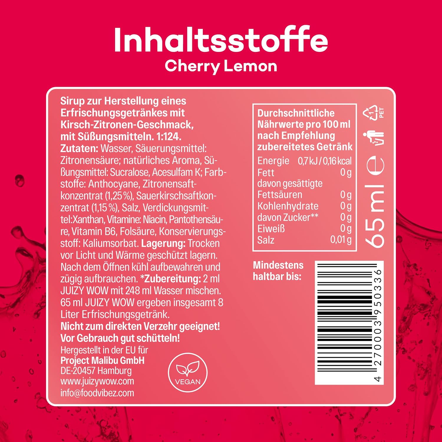 JUIZY WOW Cherry Lemon 12er Bundle