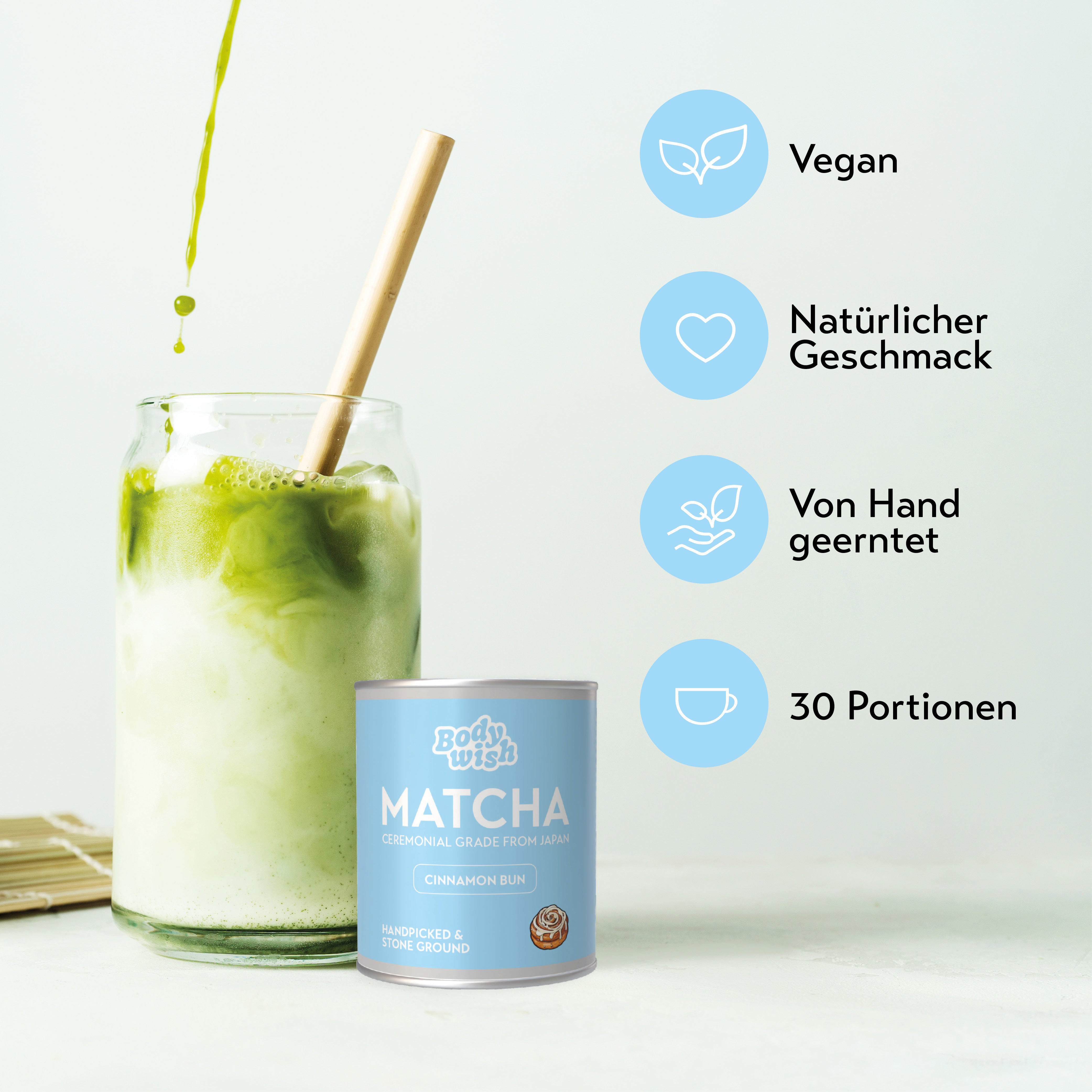 Bodywish Matcha Cinnamon Bun