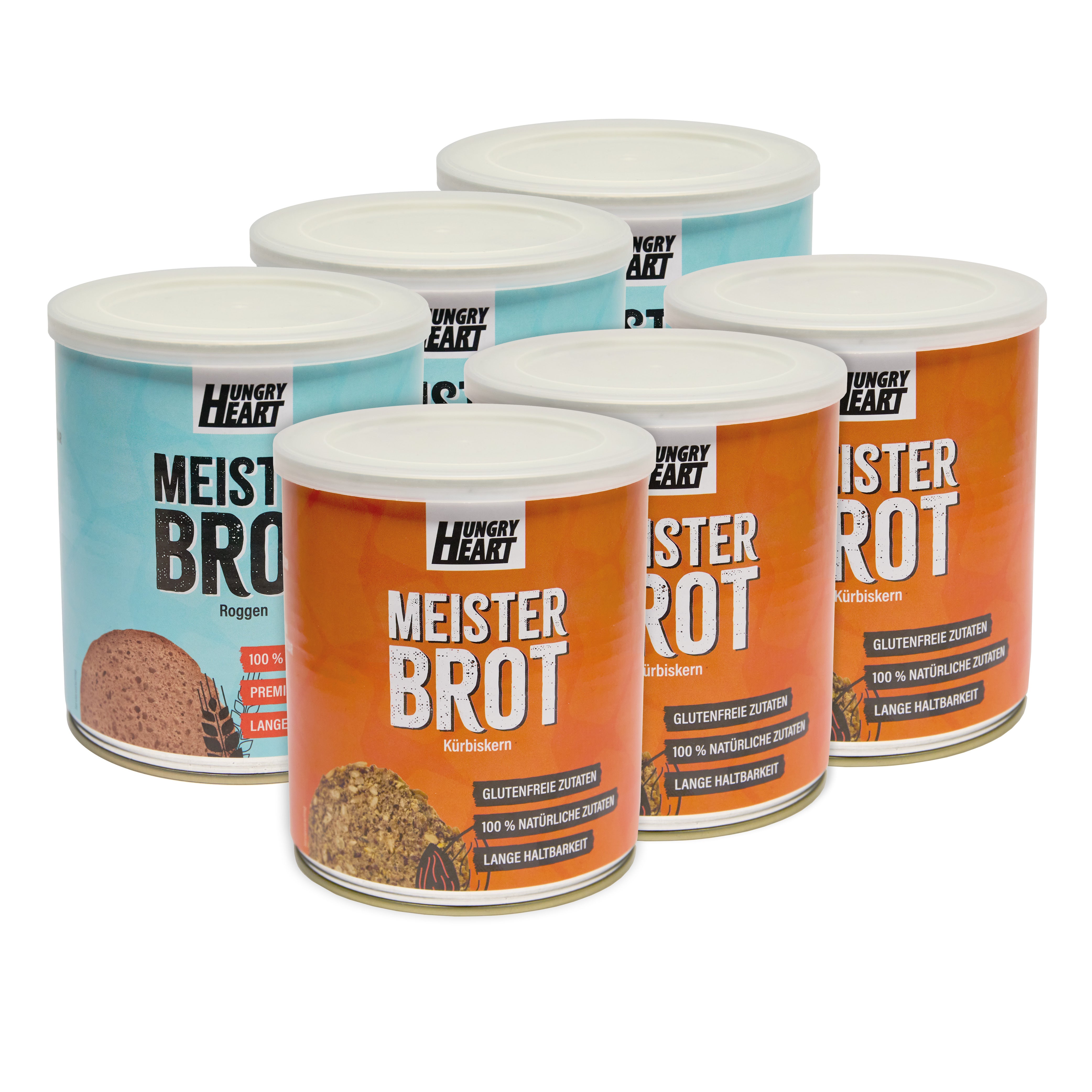 Hungry Heart - Mixed Bundle 3x Pumpkin 480gr + 3x Rye 300gr