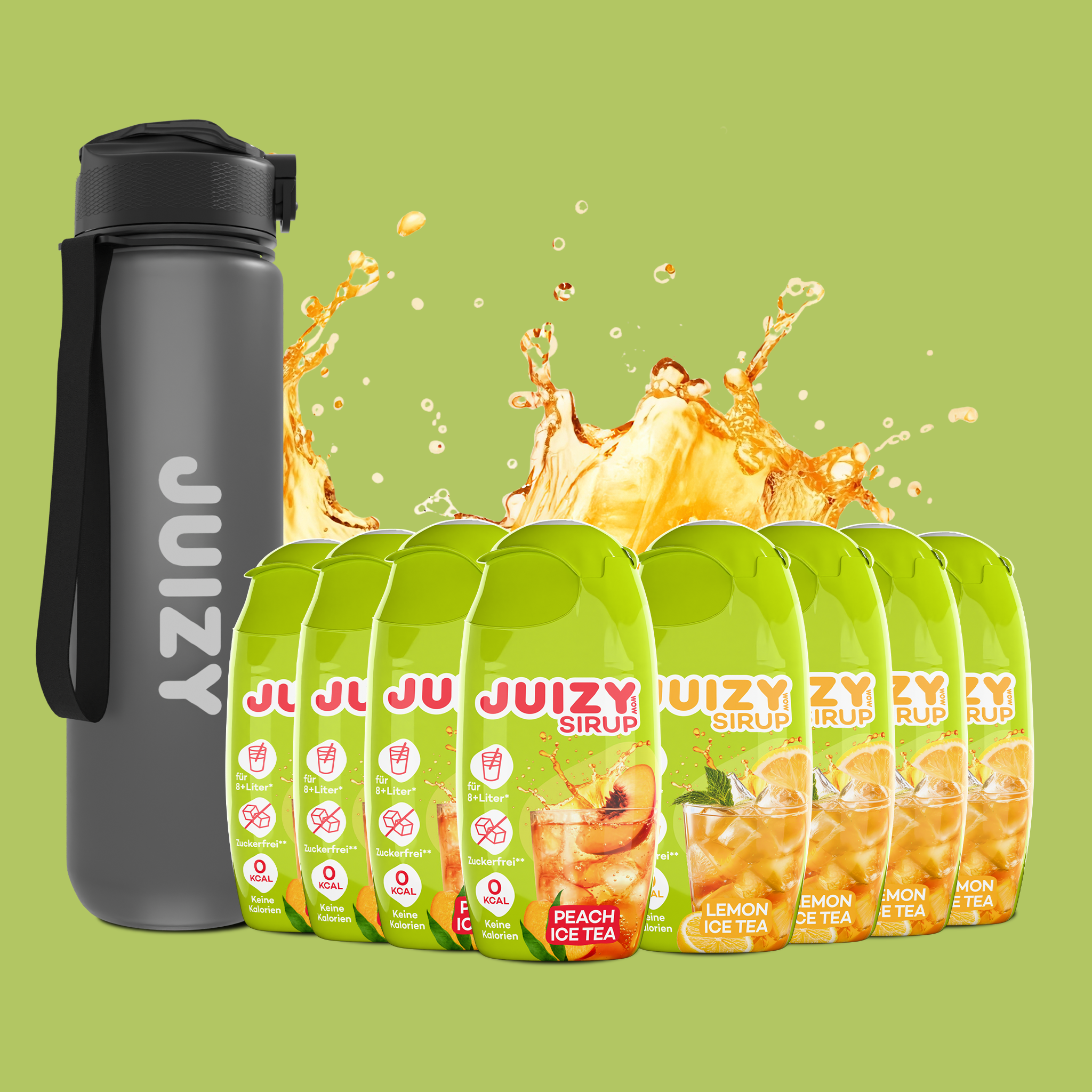 Juizy Wow Ice Tea Mania mit Flasche