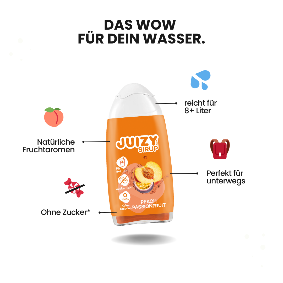 JUIZY WOW Peach Passionfruit 3er Bundle