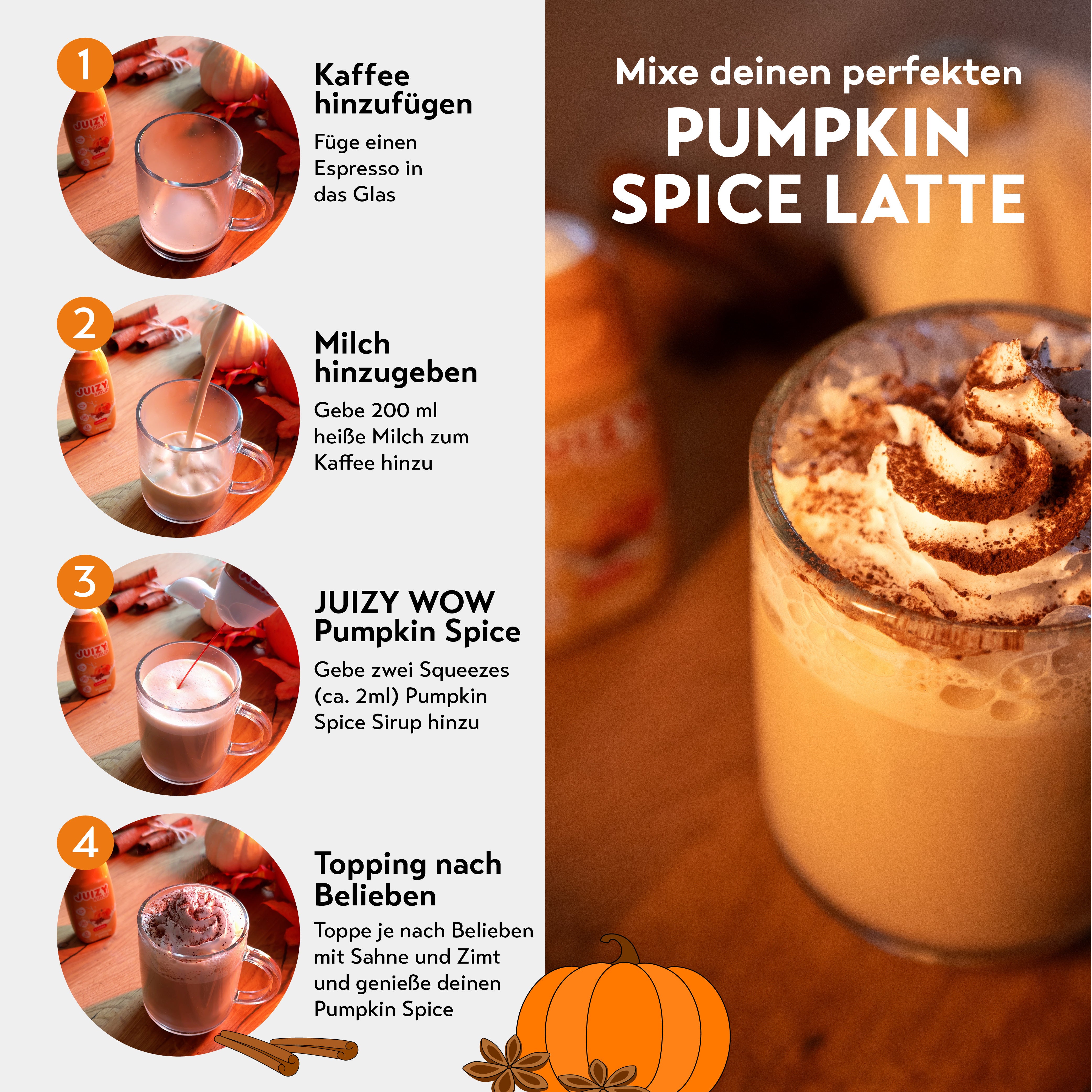 JUIZY WOW Pumpkin Spice Bundle of 3