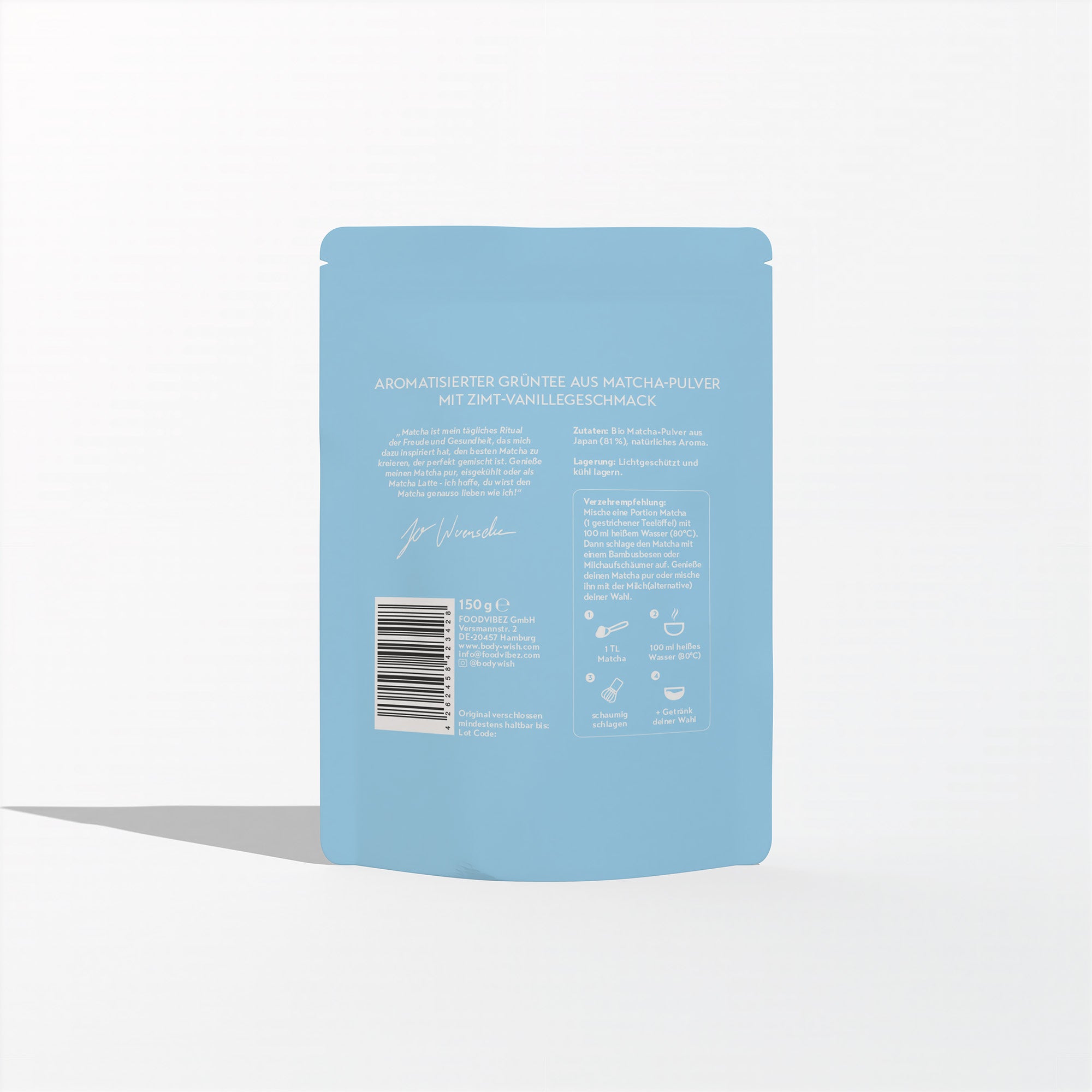 Matcha Cinnamon Bun 150 g Beutel