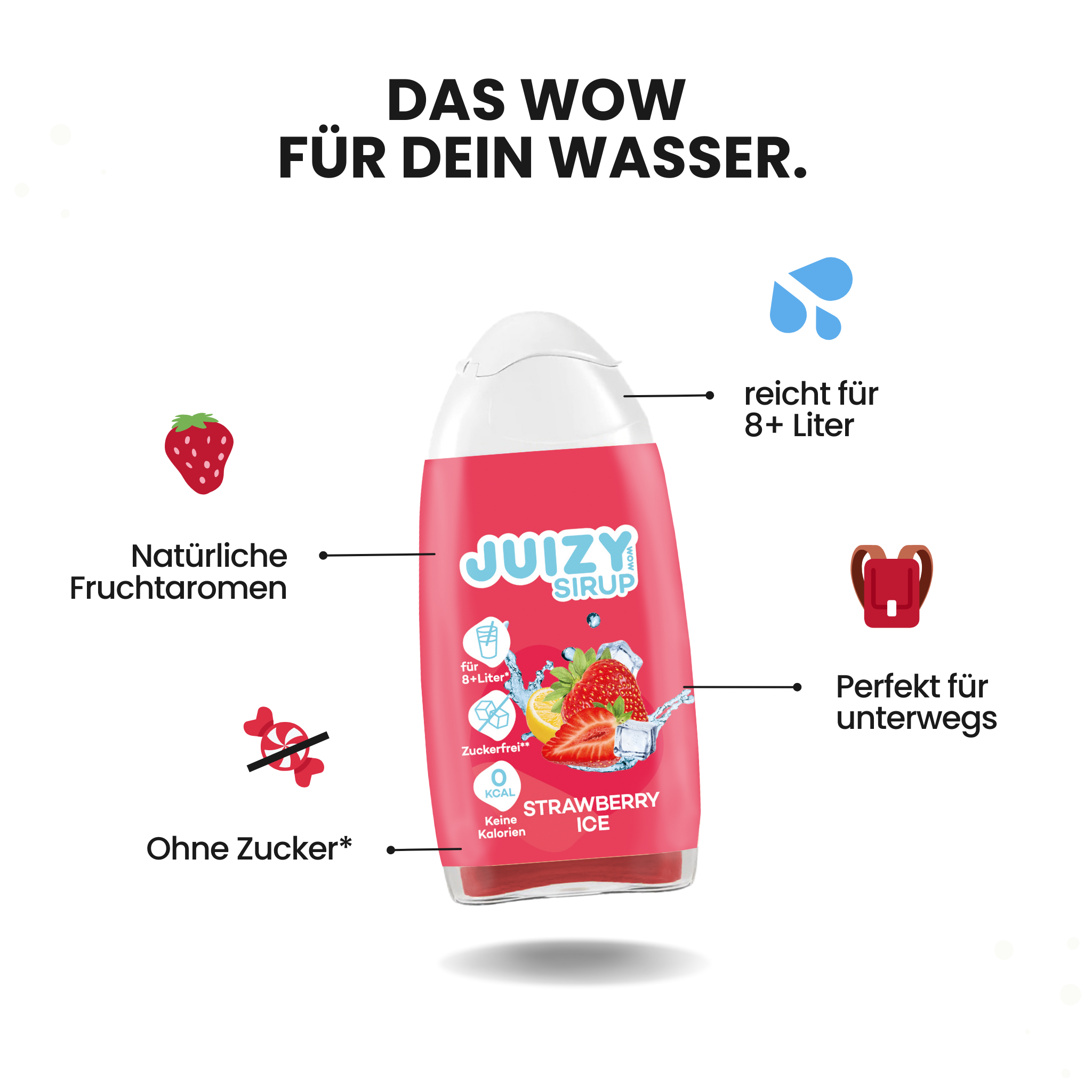 JUIZY WOW Strawberry Ice 3-pack