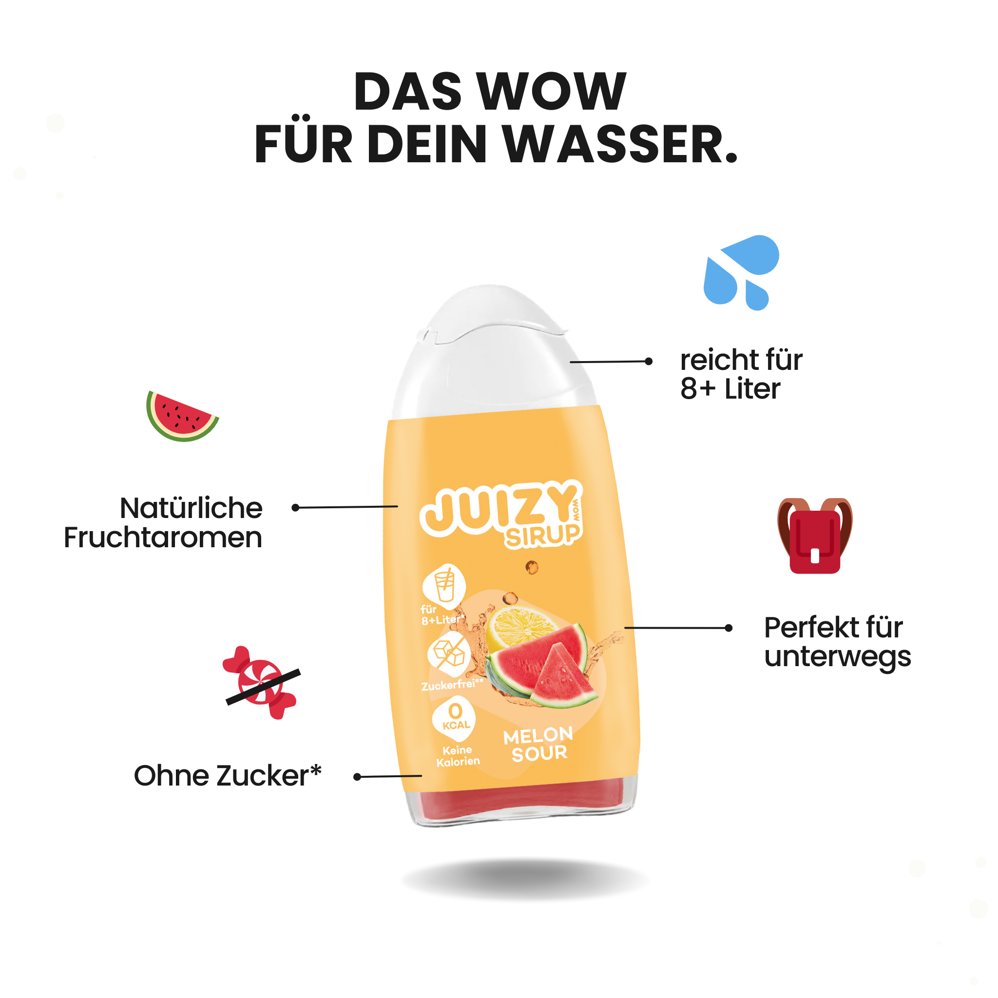 JUIZY WOW  Melon Sour 3er Bundle