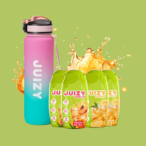 JUIZY WOW Ice Tea Mix mit Flasche