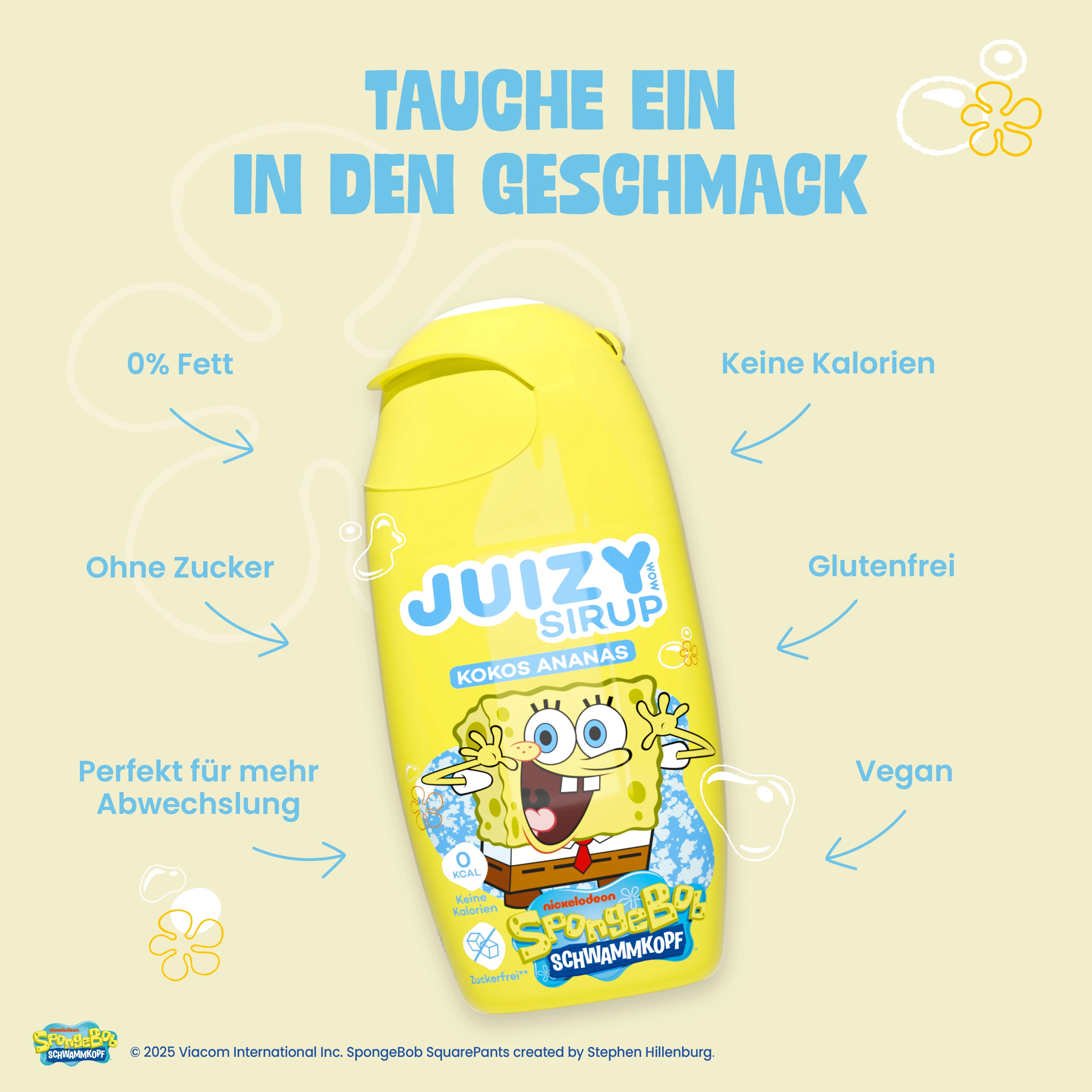 JUIZY WOW SpongeBob Mix 4er